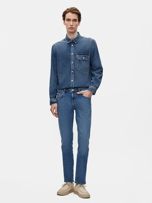 LTB Erkek Joshua Dar Paça Düşük Bel Jean Pantolon Denim Kumaşla Günlük Kullanım İçin Tasarlandı