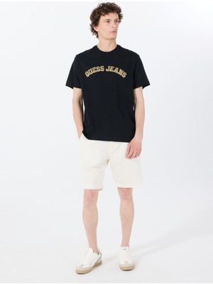 Guess Regular Fit Krem Erkek Şort M5GD47WFIC0G1CV Clement Twıll Shrt