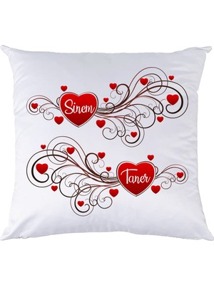Biresimden Adın Kalbimde Sevgililer Günü Hediyesi isimli Yastık