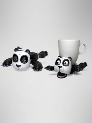 Panda Bardak Altılığı Hareketli Bardak Altlığı