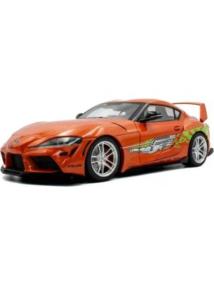 1:18 Solido 2024 Toyota gr Supra Tribute Orange