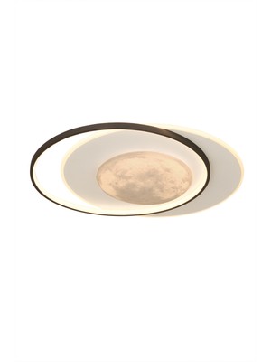 ESSLİGHT DOLUNAY 50 CM PLAFONYER LED AVİZE 3 RENK IŞIK MODLU (BEYAZ SARI GÜN IŞIĞI) MODERN DEKORATİF AYDINLATMA