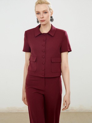 Soulife  Gömlek Yaka Kadın Ceket  (S5)