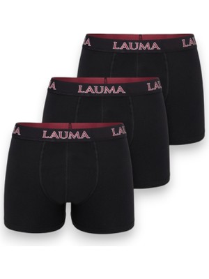 Lauma Erkek Boxer 3'lü Paket Yumuşak Pamuklu Elastik Kumaş