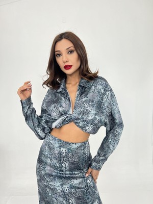 Gökyüzü Moda 5988 Etekli Takım-Orlando