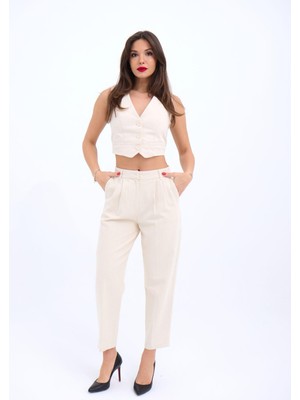 Gökyüzü Moda 6917 Pantolon-Bej