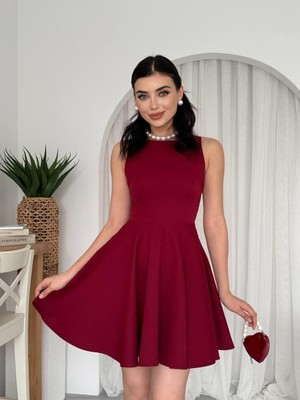 Gökyüzü Moda Berl Cep Detaylı Elbise