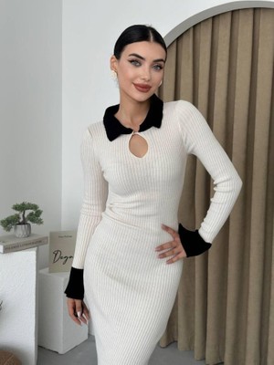 Gökyüzü Moda Plauen Triko Elbise