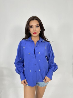 Gökyüzü Moda 6871 Gömlek-Mor