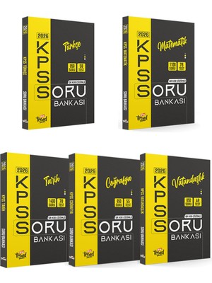 2026 Kpss Lisans: Gygk Soru Bankası 5 Li Set (Genel Yetenek-Genel Kültür)