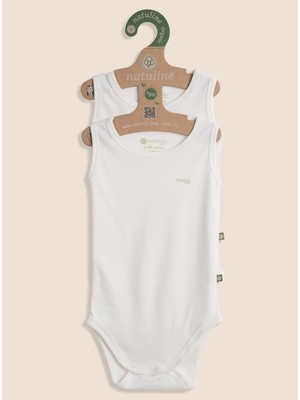 Bebek Body Organik Pamuk Sıfır Kol Basic Nature Zıbın 2'li Paket