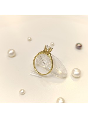 Tek Taş Yüzük 14 Ayar Altın Hd Videolu