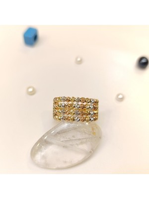 Dorika Toplu Taşsız Yüzük 14 Ayar Altın Hd Videolu