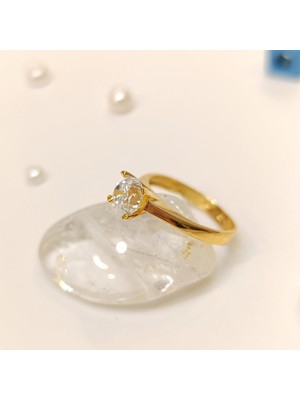 Tek Taş Yüzük 22 Ayar Altın Hd Videolu