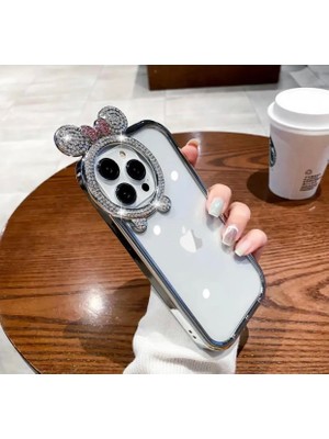 iPhone 14 Pro Max Uyumlu Mickey Mouse Miki Fare Taşlı Kılıf iPhone 14 Pro Max Uyumlu Mickey Mouse Miki Fare Taşlı Kılıf