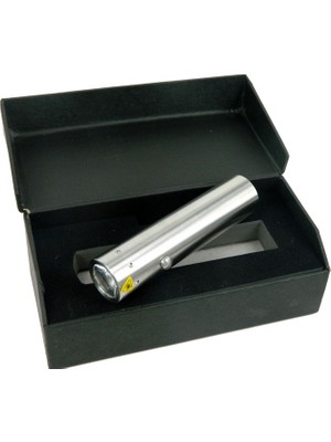 Büro Ev Ofis Hediyesi Için Kutulu Sellektörlü Paslanmaz Metal Pilli El Feneri