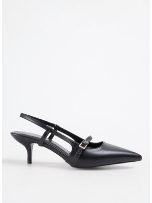 F By Fabrika Siyah Kadın Topuklu Sandalet Alcara