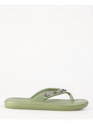 F By Fabrika Haki Kadın Plaj Terliği Helena