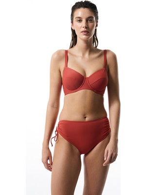 Penti Tarçın Rengi Plus Push up Balenli Balconette Bikini Üstü