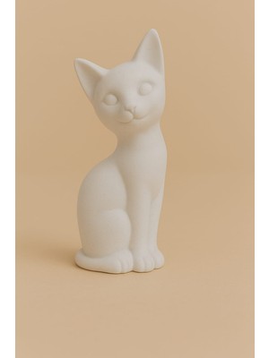 Dekoratif Kedi Biblo – El Yapımı Şık Tasarım