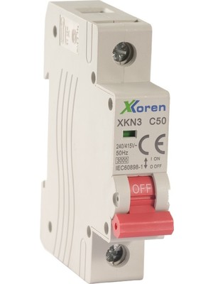 Xkoren 3ka 1p C Tipi 40A Otomatik Sigorta(12 Adet)(Kutu)