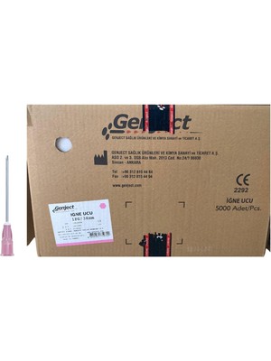 Genject - Enjektör Iğne Ucu Pembe 18G - 5000 Adet