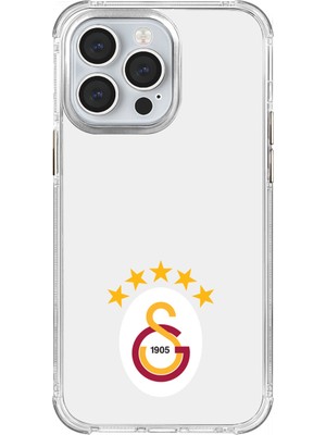 iPhone 13 Pro Uyumlu Galatasaray 5 Yıldız Arma Şeffaf Lisanslı Telefon Kılıfı