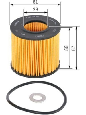 Bosch F026407092 Yağ Filtresi Aurıs-Yarıs-Iq-Urban Cruıser 1.33 Vvti 10 Materıa-Sırıon 1.3-