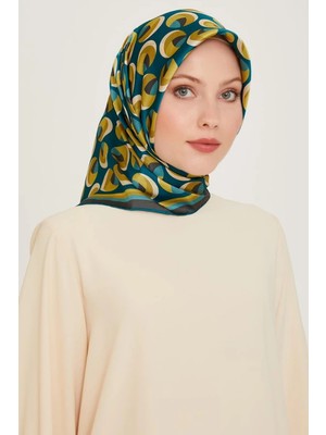 Armine Tivil İpek Eşarp 9219 - 05 Mint Yeşili Karışık Desen