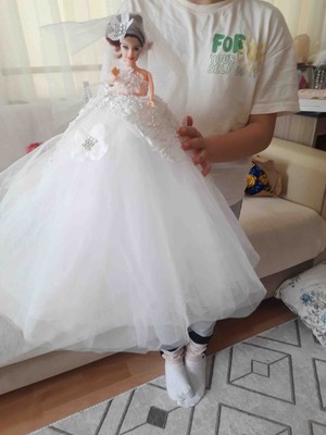 Oyuncak Bebek Gelinlikli Bebek Büyük Boy 40CM