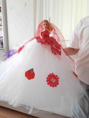 Oyuncak Bebek  Gelinlikli Bebek Büyük Boy 40CM
