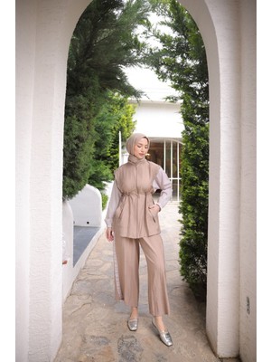 Kadın Tesettür Eşofman Takımı, Alt-Üst Takım, Şık ve Modern Tesettür Giyim Taş Datay  502