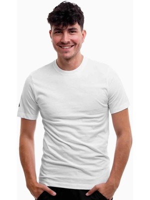Nike Erkek Tişört %100 Pamuk Erkek Tişört CZ0881-100-BEYAZ