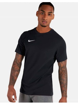 Nike M Nk Df PARK20  Penye Kumaş Erkek Tişört CW6952-010-SIYAH