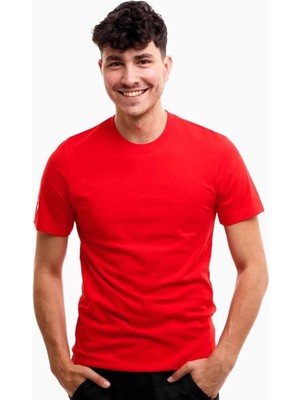 Nike Erkek Tişört %100 Pamuk Erkek Tişört CZ0881-657-KIRMIZI