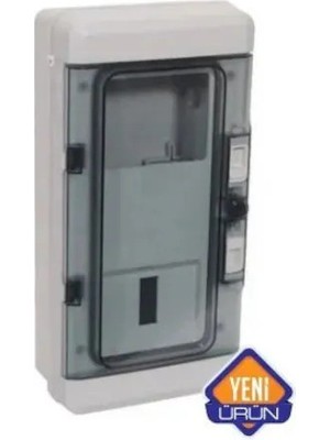 Çet-San Cetsan Monofaze Sayaç Kutusu IP65 5 Sigorta - Şeffaf PM.0854-1