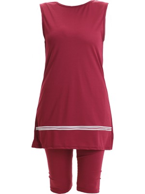 Sefa Merve Kolsuz Havuz Mayo 2502-03 Bordo