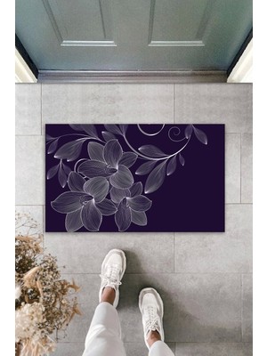 3D Baskı Özel Tasarım  Siyah Zambak Dış Mekan Paspas