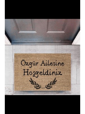 Kapı Önü Paspası Dekoratif Dijital Baskı Kişiye Özel P-2315