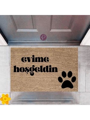 Kapı Önü Paspası Dekoratif Dijital Baskı Evime Hoşgeldin P-2426