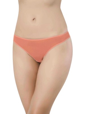 4 Adet Süper Eko Set Likralı Kadın Slip Külot Pudra