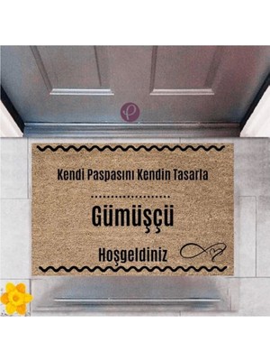 Kapı Önü Paspası Dekoratif Dijital Baskı Gümüşçü P-2525