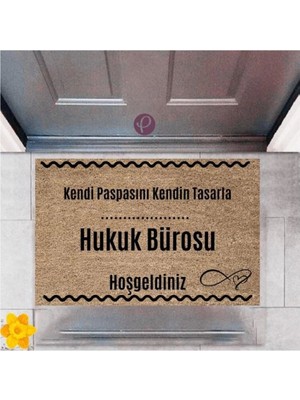 Kapı Önü Paspası Dekoratif Dijital Baskı Hukuk Bürosu P-2547