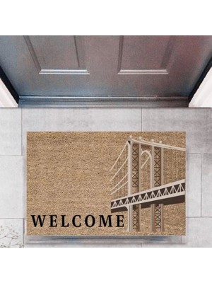 Kapı Önü Paspası Dekoratif Dijital Baskı ŞEHIRLERP-2733