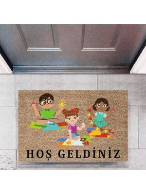 Kapı Önü Paspası Dekoratif Dijital Baskı ÇOCUKLARP-2719