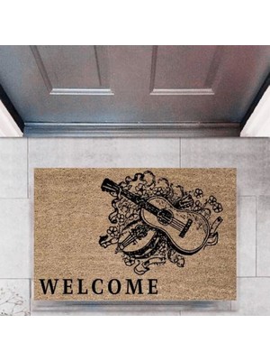 Kapı Önü Paspası Dekoratif Dijital Baskı MÜZIKP-2749