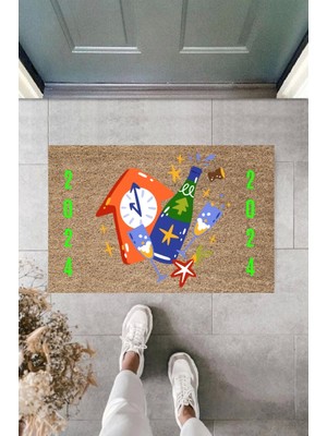 Kapı Önü Paspası Yeni Yıl Konsepti Dijital Baskı PY-175111149