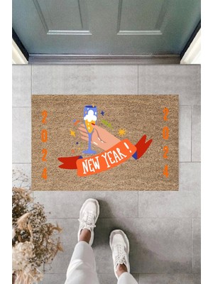 Kapı Önü Paspası Yeni Yıl Konsepti Dijital Baskı PY-175111152