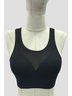 Siyah   Seamless Tül Toparlayıcı Büstiyer