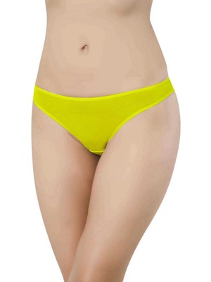 8 Adet Süper Eko Set Likralı Kadın Slip Külot Sarı Gri